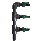 Conexiune de aer cu 3 ieșiri de 20 mm, 9 mm - Robineti si distribuitoare inox iazuri-acvarii.ro